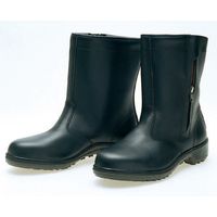 コクゴ 普通作業用長靴 S級 70O6 半長靴チャック付 黒 (24.5cm) 104-3340104 1足（直送品）