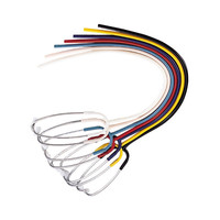 ケンツメディコ 聴診器用耳金具・カラーチューブセット 白 09275407 1個 02-3240-00-07（直送品）