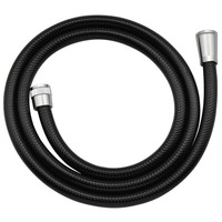 これカモ シャワーホース 取替用 2.7m （アダプター付 ほとんどのメーカーに対応 ブラック） GA-FK102　（直送品）