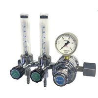 ユタカ 二連流量計付ニ段式圧力調整器 FRーIIW 窒素用 FR-IIW 1個（直送品）