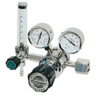 ユタカ ボンベ取付型流量計付ニ段式圧力調整器 FRーIISーP 酸素用 FR-IIS-P 1個（直送品）