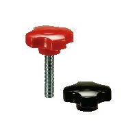 鍋屋バイテック(NBK) FA関連 ノブ・つまみ プラ十字ノブ KGC-40-RD 1個（直送品）