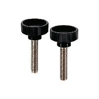 鍋屋バイテック(NBK) FA関連 ノブ・つまみ プラスティックミニノブ ー パッドつき KIPMS-19-M5-25-PL 1個（直送品）