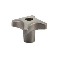 鍋屋バイテック(NBK) FA関連 ノブ・つまみ 十字ノブ KJFS-50-K10-NI 1個（直送品）