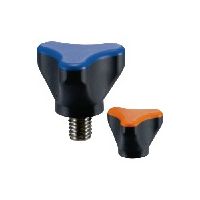 鍋屋バイテック(NBK) FA関連 ノブ・つまみ プラスティックミニノブ KUDMS-40-M8-30-BK 1個（直送品）