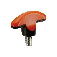 鍋屋バイテック(NBK) FA関連 ノブ・つまみ プラスティックウィングノブ KUWM-64-M8-30-SG 1個（直送品）