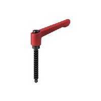 鍋屋バイテック(NBK) クランプレバー（ボールポイント） LDM-8-50-SGB-BK 1個（直送品）