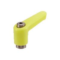 鍋屋バイテック(NBK) ミニプラクランプレバー（めねじ） LECFS-6-YW 1個（直送品）