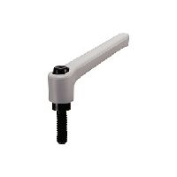 鍋屋バイテック(NBK) プラクランプレバー（おねじ） LEM-8-50-BK 1個（直送品）