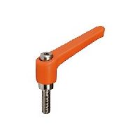 鍋屋バイテック(NBK) プラクランプレバー（おねじ） LEMS-8B-32-OR 1個（直送品）