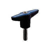 鍋屋バイテック(NBK) プラクランプレバー（おねじ） LUDMS-78-10-20-BK 1個（直送品）