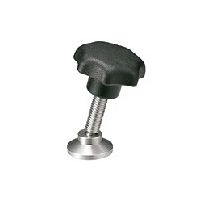 鍋屋バイテック(NBK) FA関連 ノブ・つまみ セブンロブノブ ー スラストパッドつき KSGMS-40-M8-50-SBPS25 1個（直送品）