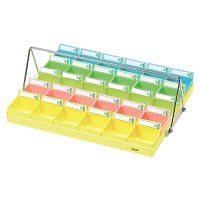 エスティーメディカル 投薬トレー(30人用)ハンガー付 PT-30Y5H 1個 19-7660-03（直送品）