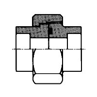 イハラサイエンス WUA ユニオンA形 WUA06ー000J 1セット(2個)（直送品）