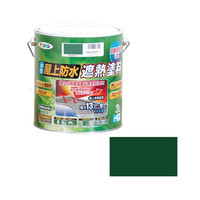 アサヒペン　AP　水性屋上防水遮熱塗料　3L　ダークグリーン　900146　（直送品）