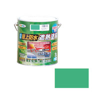 アサヒペン　AP　水性屋上防水遮熱塗料　3L　ライトグリーン　900145　（直送品）