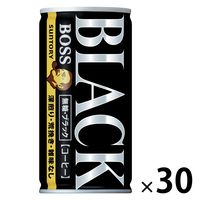 【缶コーヒー】サントリー BOSS（ボス） 無糖ブラック 185g 1箱（30缶入）