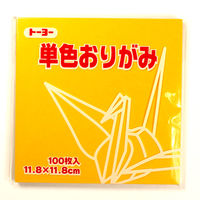 トーヨー 単色おりがみ 山吹 11.8cm 100枚入 063107 1セット(5冊)