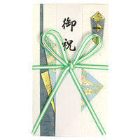 マルアイ 金封 花結び 5本 ブルー キー539 5冊（直送品）