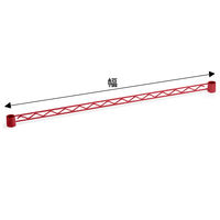 【サイズ＆カラー・オーダーシステム】ホームエレクター　オーダーハンガーレール　ダークレッド　幅800mm　1本　（直送品）