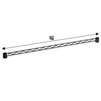 【サイズ＆カラー・オーダーシステム】ホームエレクター　オーダーハンガーレール　マットブラック　幅700mm　1本　（直送品）