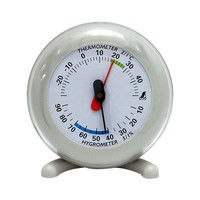 温湿度計 Q-3 丸型 6.5cm シンワ測定
