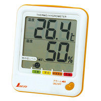 デジタル温湿度計　D-1　熱中症注意　シトラスオレンジ　73055　1セット（5台）　シンワ測定　（直送品）