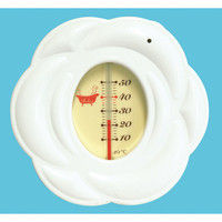 風呂用温度計　B-10　ローズ　ホワイト　73097　1セット（20個）　シンワ測定　（直送品）