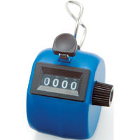 数取器　C　プラスチック製　手持型　ブルー　75090　1セット（10個）　シンワ測定　（直送品）