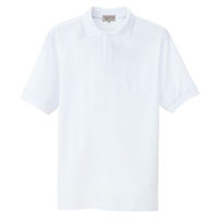アイトス 半袖ポロシャツ（男女兼用） ホワイト LL AZ-7615-001 1着（直送品）