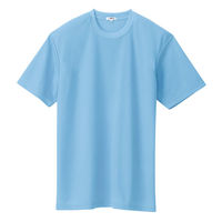 アイトス 吸汗速乾（クールコンフォート）半袖Tシャツ（ポケット無し）（男女兼用） サックス AZ-10574-007