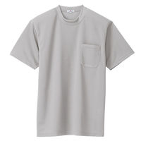アイトス 吸汗速乾（クールコンフォート）半袖Tシャツ（ポケット付）（男女兼用） グレー AZ-10576-004