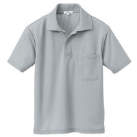 アイトス 吸汗速乾（クールコンフォート）半袖ポロシャツ（男女兼用） グレー 5L AZ-10579-004 1着（直送品）