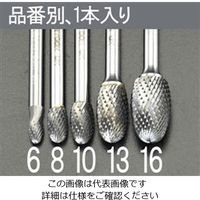 エスコ 13x22mm/ 6mm軸 超硬カッター EA819JG-13 1セット(2本)（直送品）