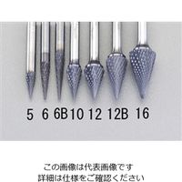 エスコ 12x19mm/6mm軸 [Coated]超硬バー EA819VD-12 1セット(2本)（直送品）