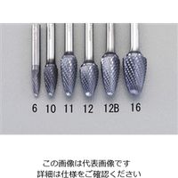 エスコ 10x19mm/6mm軸 [Coated]超硬バー EA819VE-10 1セット(2本)（直送品）