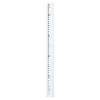 シンワ測定　アルミ直尺　アル助　ホワイト　45cm　65426　1セット（20個）　（直送品）