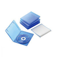 エレコム（ELECOM） Blu-rayディスクケース（1枚収納） 5パック クリアブルー CCD-BLU105CBU（直送品）