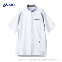住商モンブラン メンズジャケット（半袖） 医務衣 医療白衣 ホワイト×グレー S CHM552-0140（直送品）