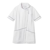 住商モンブラン ナースジャケット 医療白衣 レディス 半袖 白/ネイビー M 73-2218（直送品）