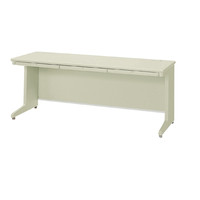 プラス LAデスク セールスマン用デスク エルグレー 幅1800×奥行600×高さ700mm LA-186S LGY/LGY 1台（直送品）