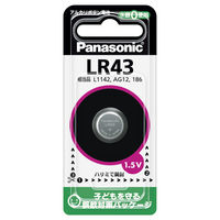 パナソニック LR43P アルカリボタン電池 4902704240644 1個