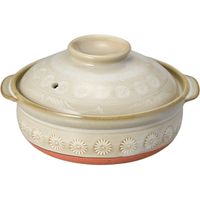 器望 土鍋 銀峯三島 ５.５号深鍋 [2個入] kbu-0198630004（直送品）