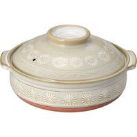 器望 土鍋 銀峯三島 8号深鍋 [1個入] kbu-0198630007（直送品）