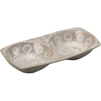 器望 薬味皿 銀峯三島 薬味入(萬古焼) [4個入] kbu-0198630020（直送品）