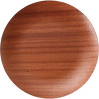 器望 トレー ウッドスタイルマホガニー丸型22cmトレー [2個入] kbu-0450650001（直送品）