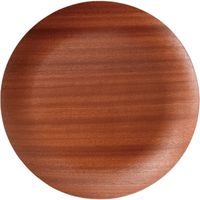 器望 トレー ウッドスタイルマホガニー丸型28cmトレー [2個入] kbu-0450650002（直送品）
