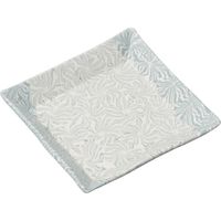 器望 角皿 練り込みブルー更紗２.５角皿 [3個入] kbu-0502332008（直送品）