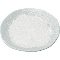 器望 小皿 練り込みブルー更紗２.８丸皿 [3個入] kbu-0502332014（直送品）