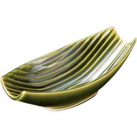 器望 小付 織部しのぎ舟形小付 [5個入] kbu-0508106034（直送品）